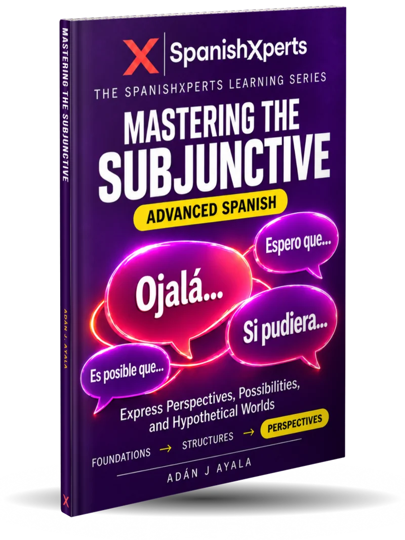 Mastering the Subjunctive: Advanced Spanish, by Adán J. Ayala, book cover