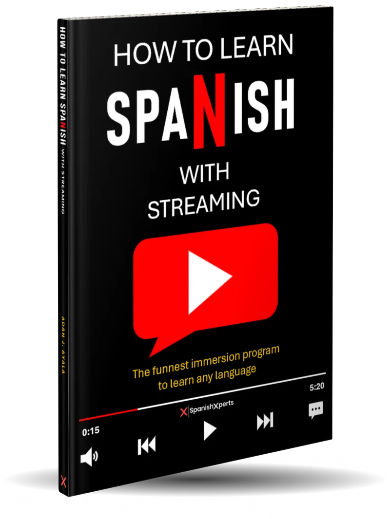 How to Learn Spanish With Streaming by Adán J. Ayala, book cover